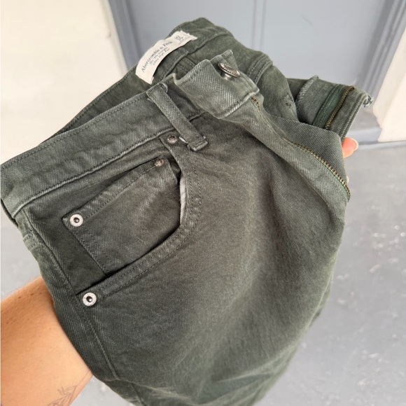 Dark Green Abercrombie Jeans, size 30/10R - Picture 5 of 6